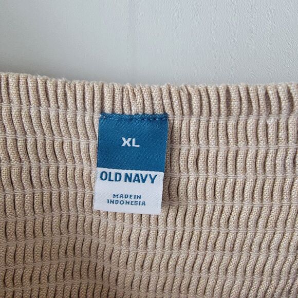 old navy women's fit & flare linen blend midi dress size XL minimalist - Picture 6 of 7